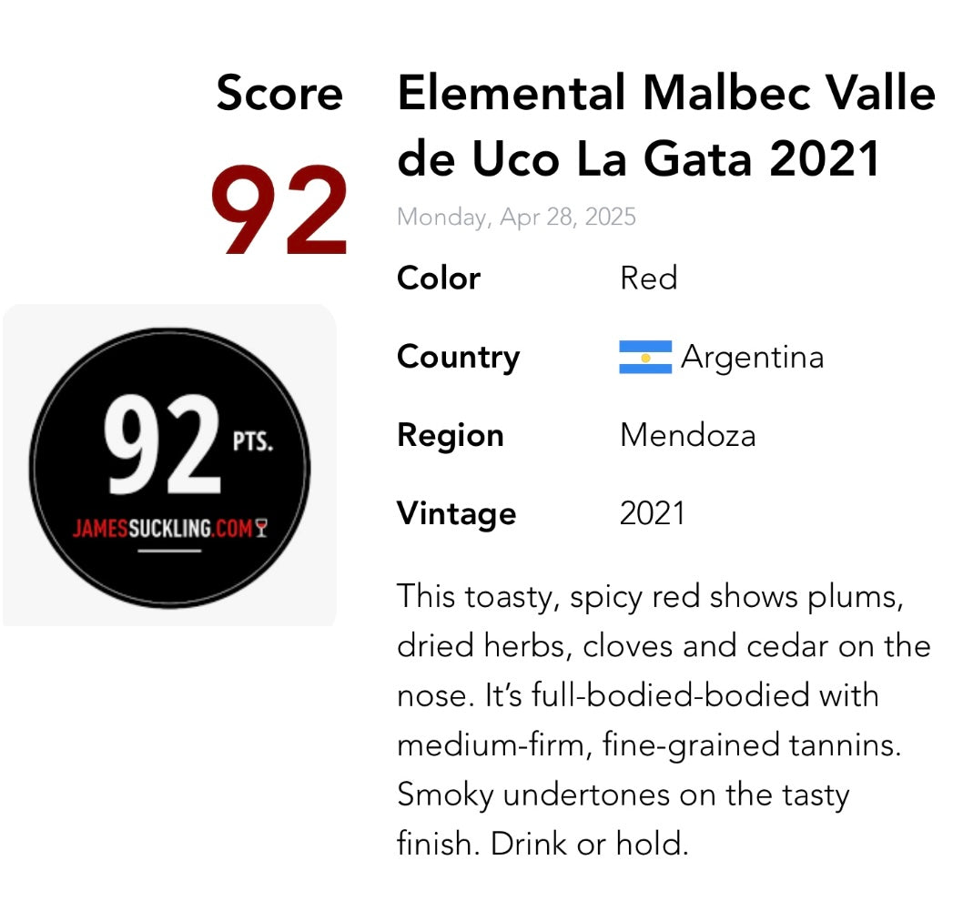 2021 Malbec — Argentina  🇦🇷